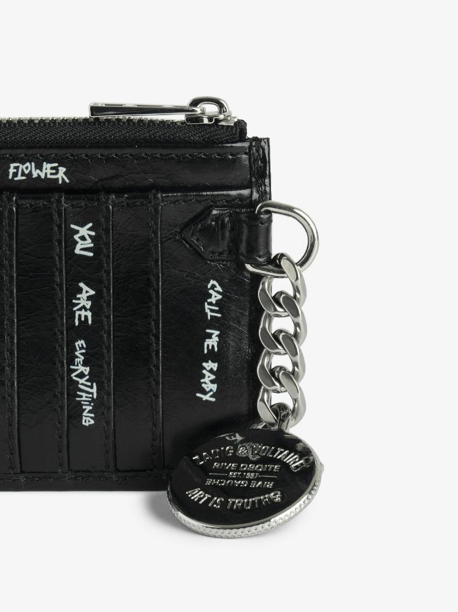 Zadig & Voltaire Sunny Card Holder, Black.
