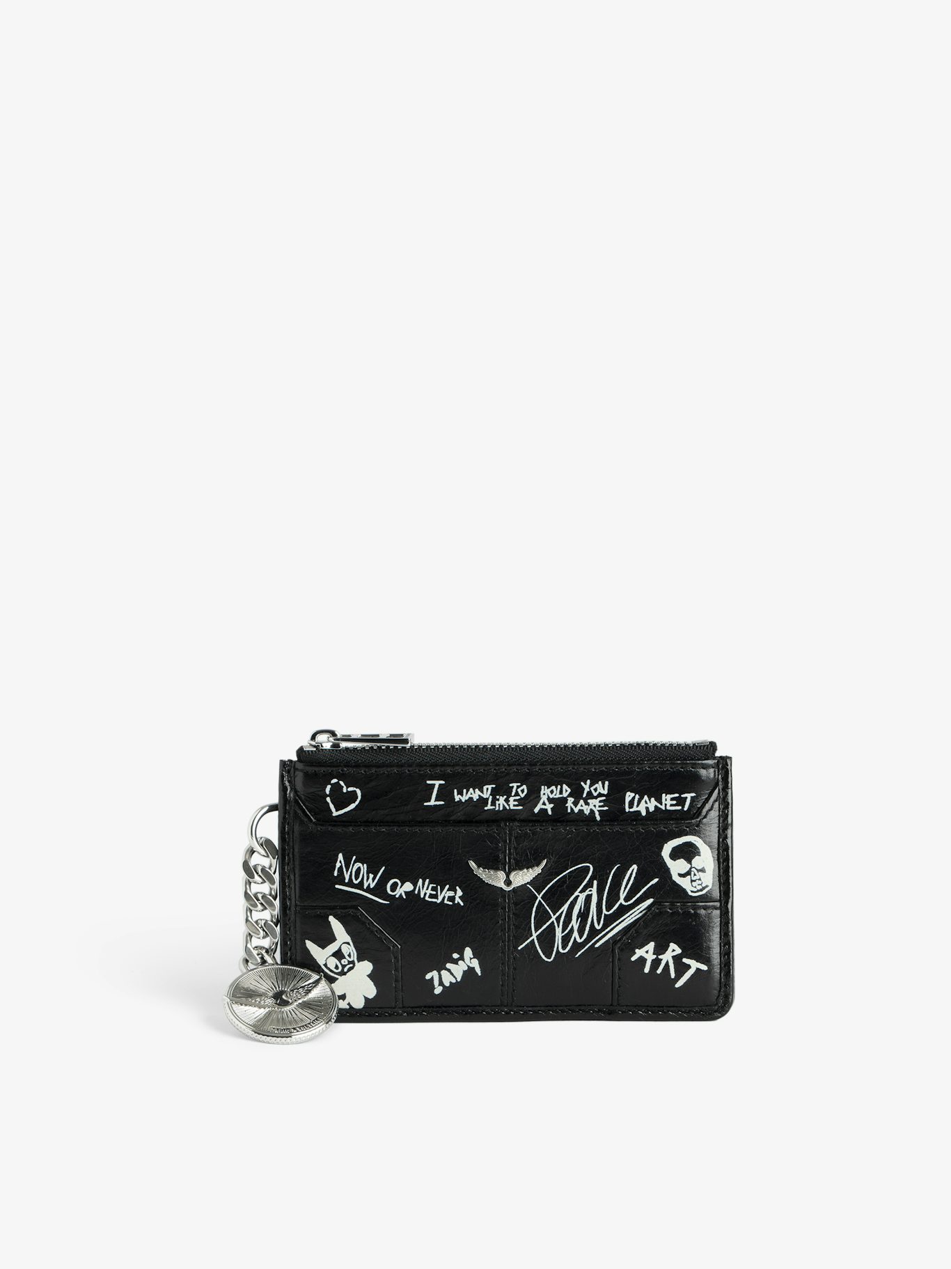 Zadig & Voltaire Sunny Card Holder, Black.