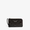 Zadig & Voltaire ZV Card Vintage Monogram Wallet, Brownie.