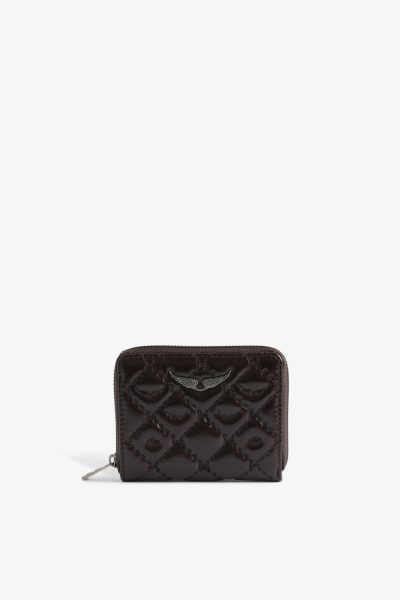 Zadig & Voltaire Mini ZV Vintage Monogram Wallet, Brownie.
