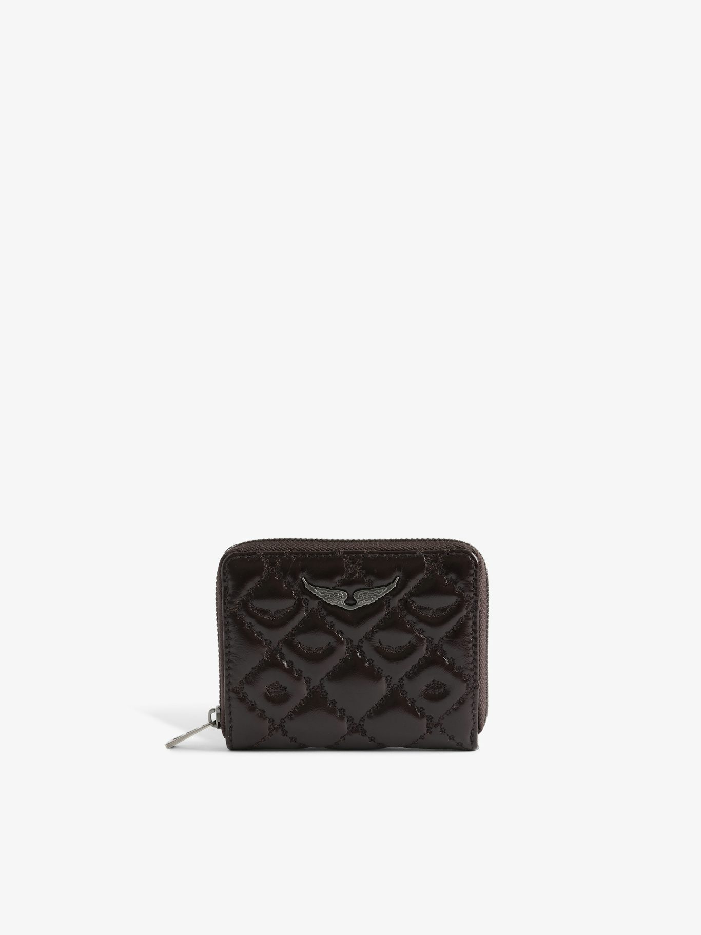Zadig & Voltaire Mini ZV Vintage Monogram Wallet, Brownie.