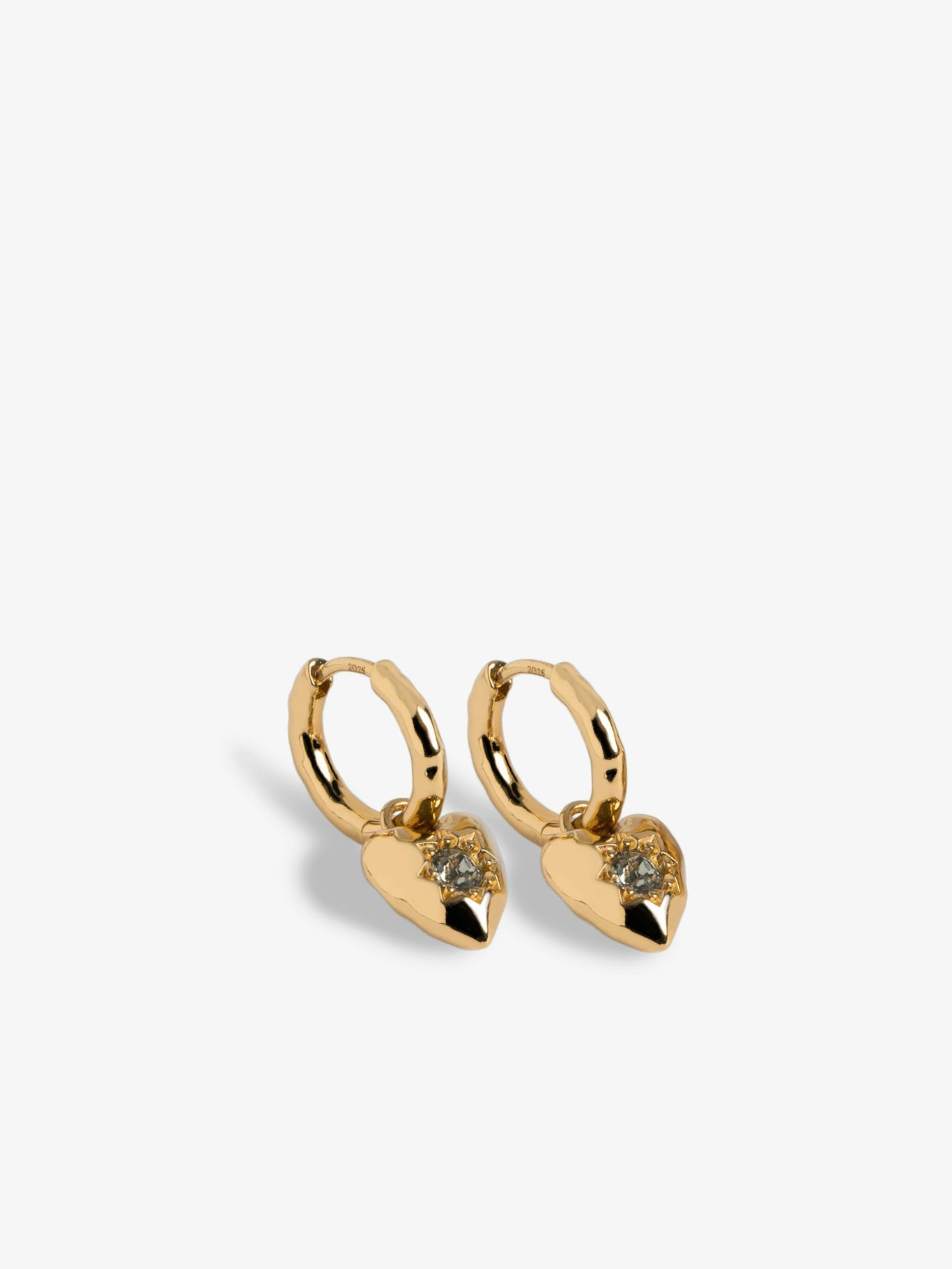 Zadig & Voltaire Heartbreaker Earrings, Shiny Gold