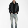 Zadig & Voltaire Loumy Leather Jacket Black.