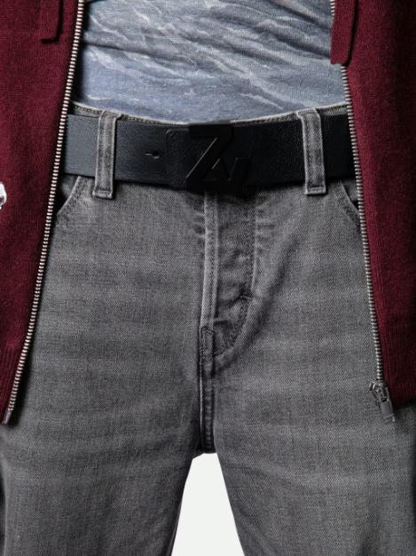 Zadig & Voltaire ZV Initiale La Belt, Black.