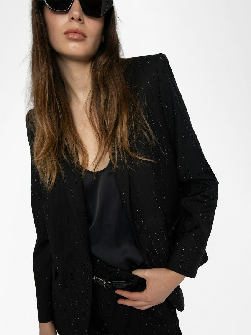 Zadig & Voltaire Valse Blazer, Black.