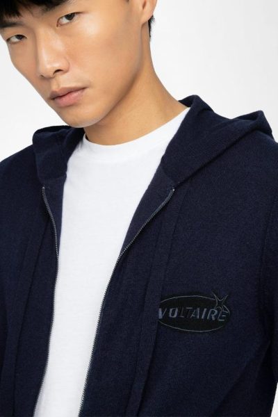 Zadig & Voltaire Clash Cardigan, Encre.
