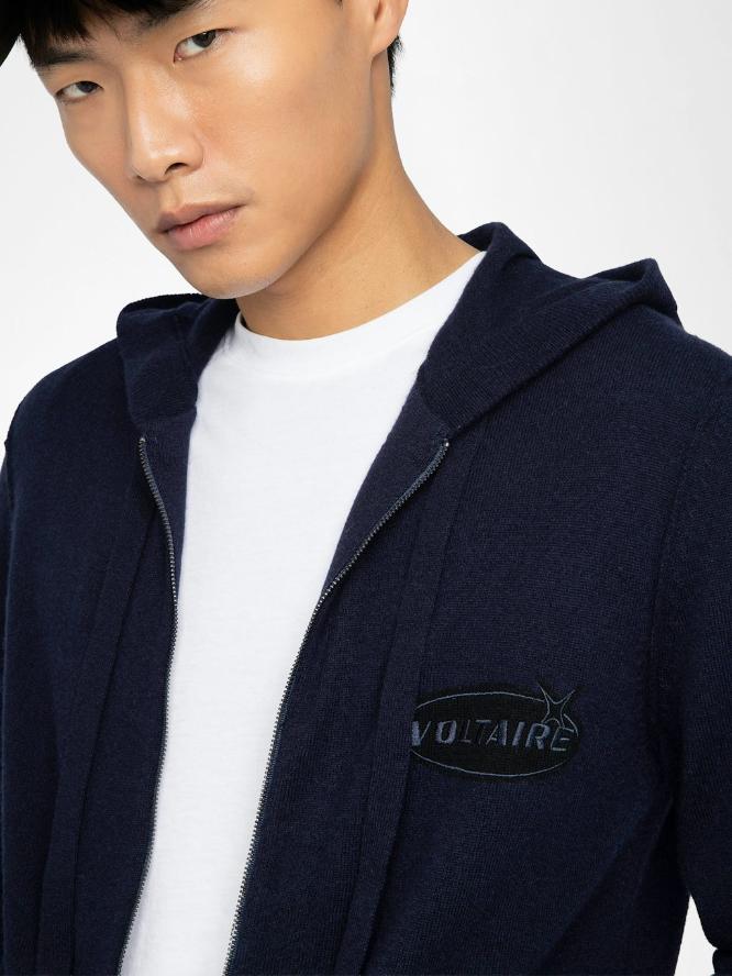 Zadig & Voltaire Clash Cardigan, Encre.