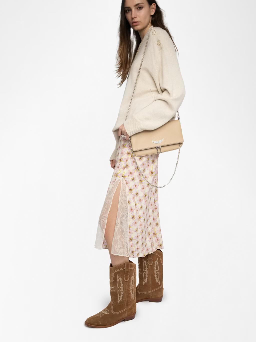 Zadig & Voltaire Rock Clutch, Clay.