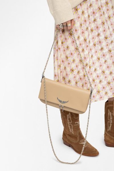 Zadig & Voltaire Rock Clutch, Clay.