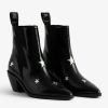 Zadig & Voltaire Tyler Stars Ankle Boots, Black.