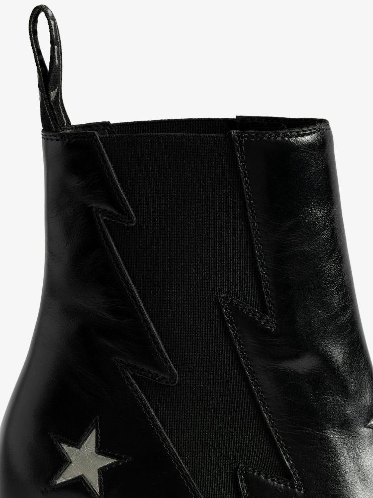 Zadig & Voltaire Tyler Stars Ankle Boots, Black.