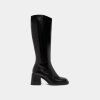 Jonak Diou Heeled Ankle Boots, Black Leather