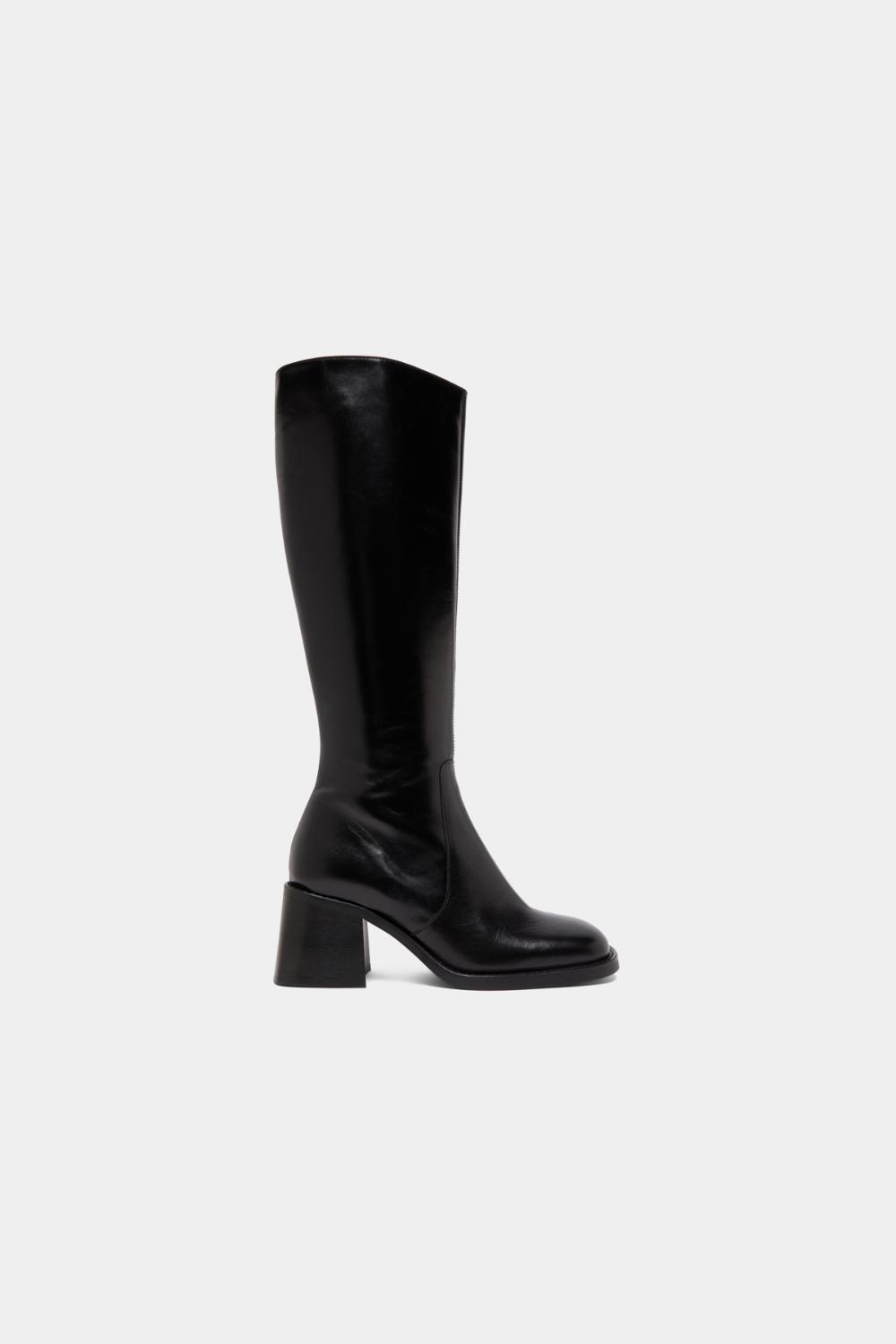 02W008488B.1726056105 (2) Jonak Diou Heeled Ankle Boots, Black Leather