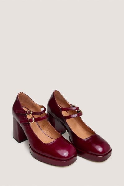 Alternative view of Jonak Verite Babies, Bordeaux Pleated Patent