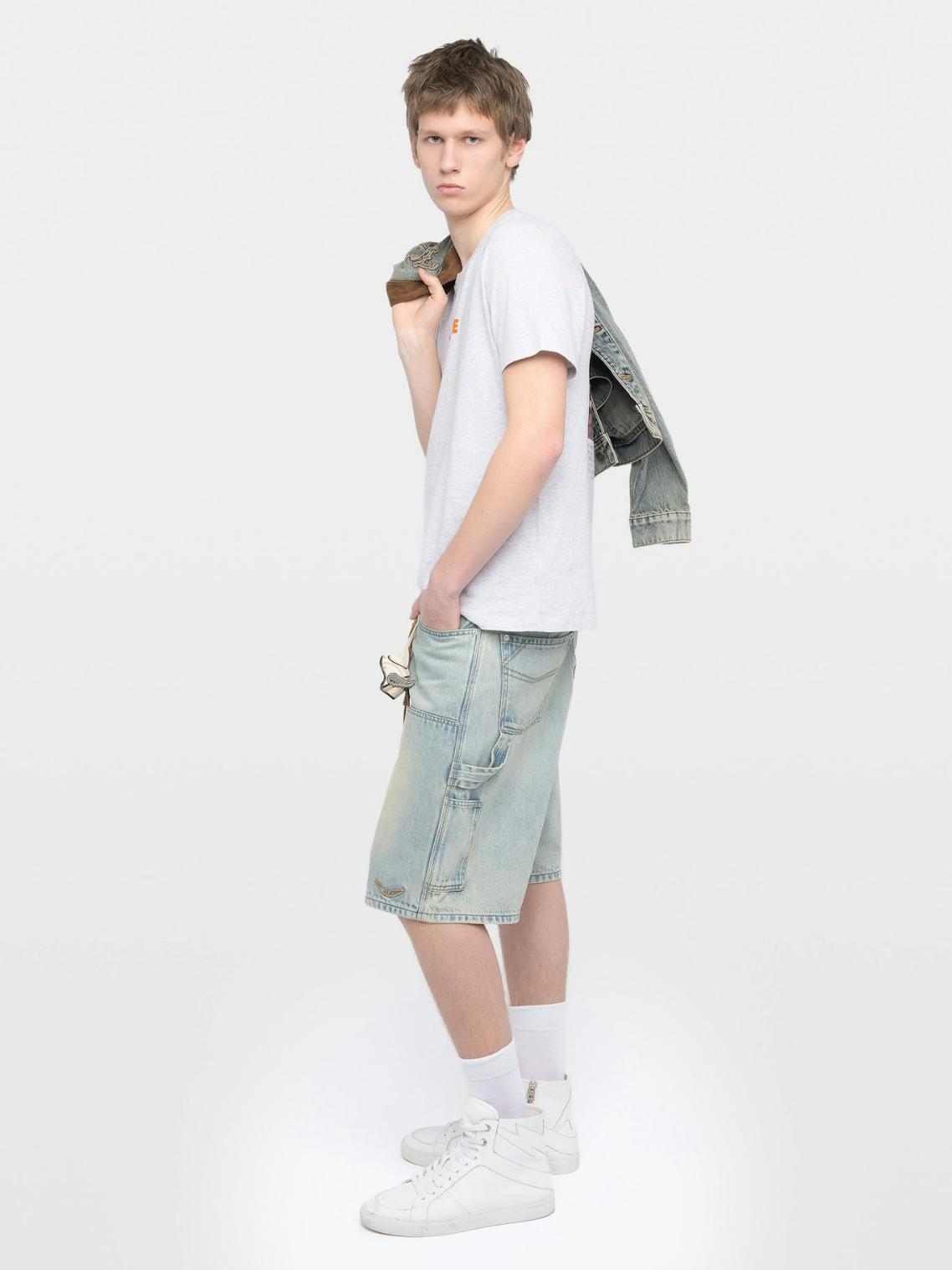 JMTS01756_GRIS_CHINE_CLAI_ADDI_1_6989fa36a6214 Zadig & Voltaire Tommy T-shirt, Gris Chine Clair.