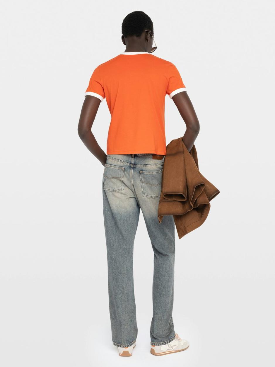 Zadig & Voltaire Woos T-Shirt, Tangerine.
