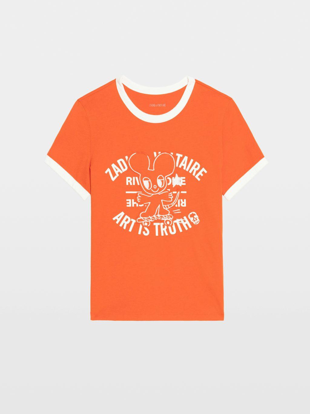 Zadig & Voltaire Woos T-Shirt, Tangerine.