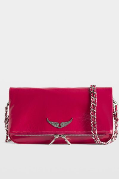 Zadig & Voltaire Rock Vintage Patent Clutch,