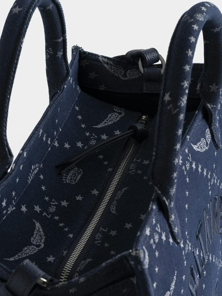 LWBA04248_SILENT_ADDI_3_6943e00ece3a6 Zadig & Voltaire Angel Tote Denim Monogram Bag