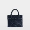 Zadig & Voltaire Angel Tote XS Denim Monogram Bag, Silent.