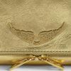Zadig & Voltaire Rock Vintage Metal Clutch,