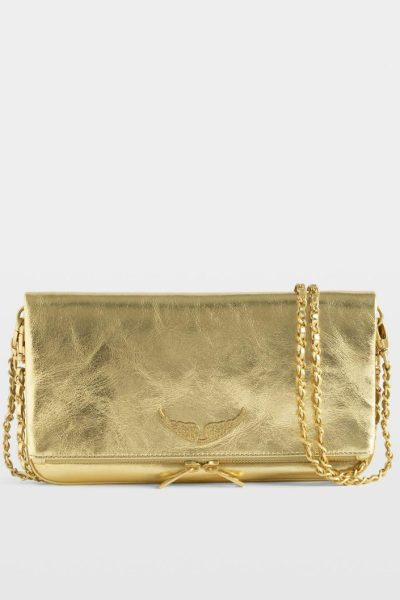 Zadig & Voltaire Rock Vintage Metal Clutch,