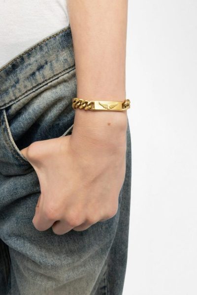Zadig & Voltaire Chain Bracelet, Old Gold.