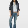 Zadig & Voltaire Valse Leather Blazer, Encre.