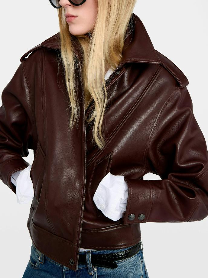 Zadig & Voltaire Kimo Leather Jacket,