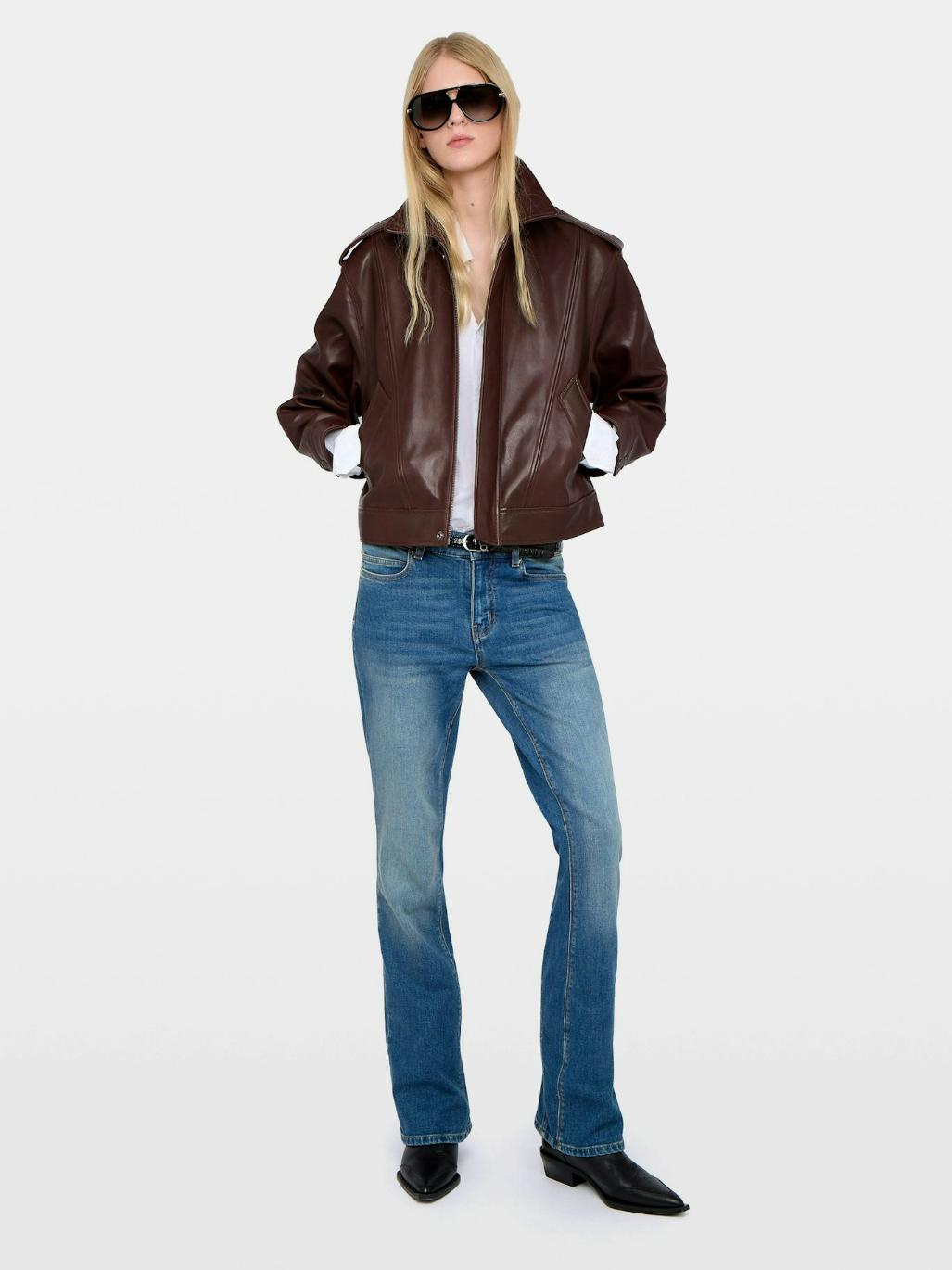 Zadig & Voltaire Kimo Leather Jacket,