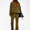 Zadig & Voltaire Lessa Suede Leather Jacket,