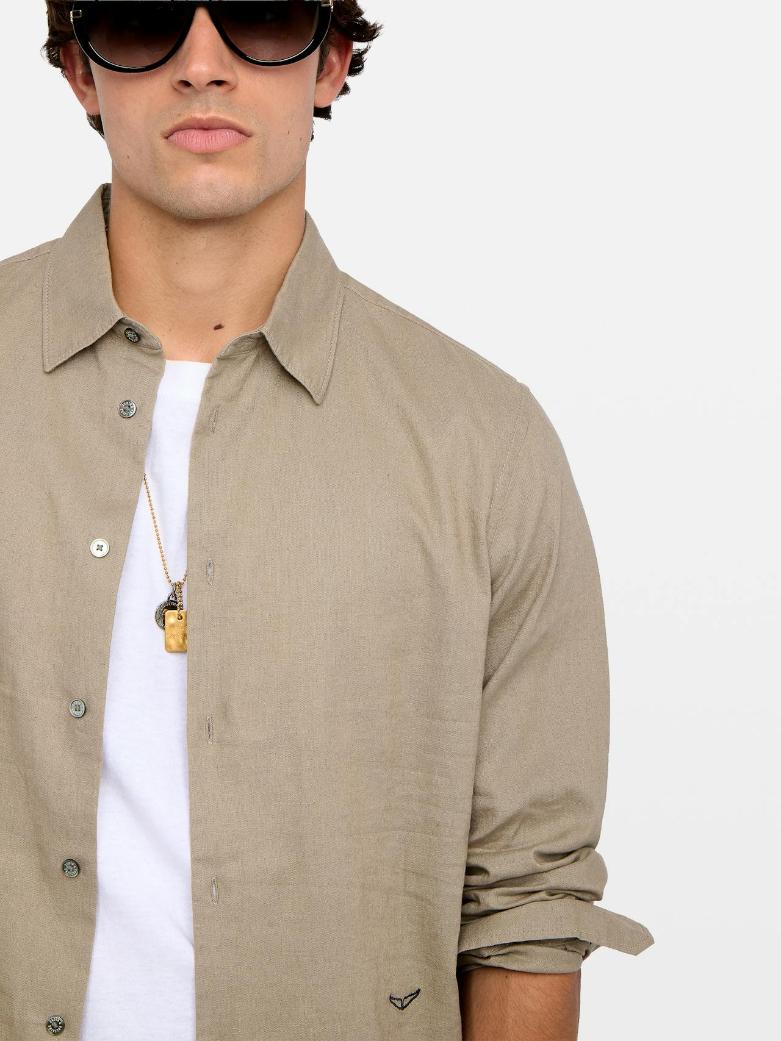 Zadig & Voltaire Sid Shirt, Latte.