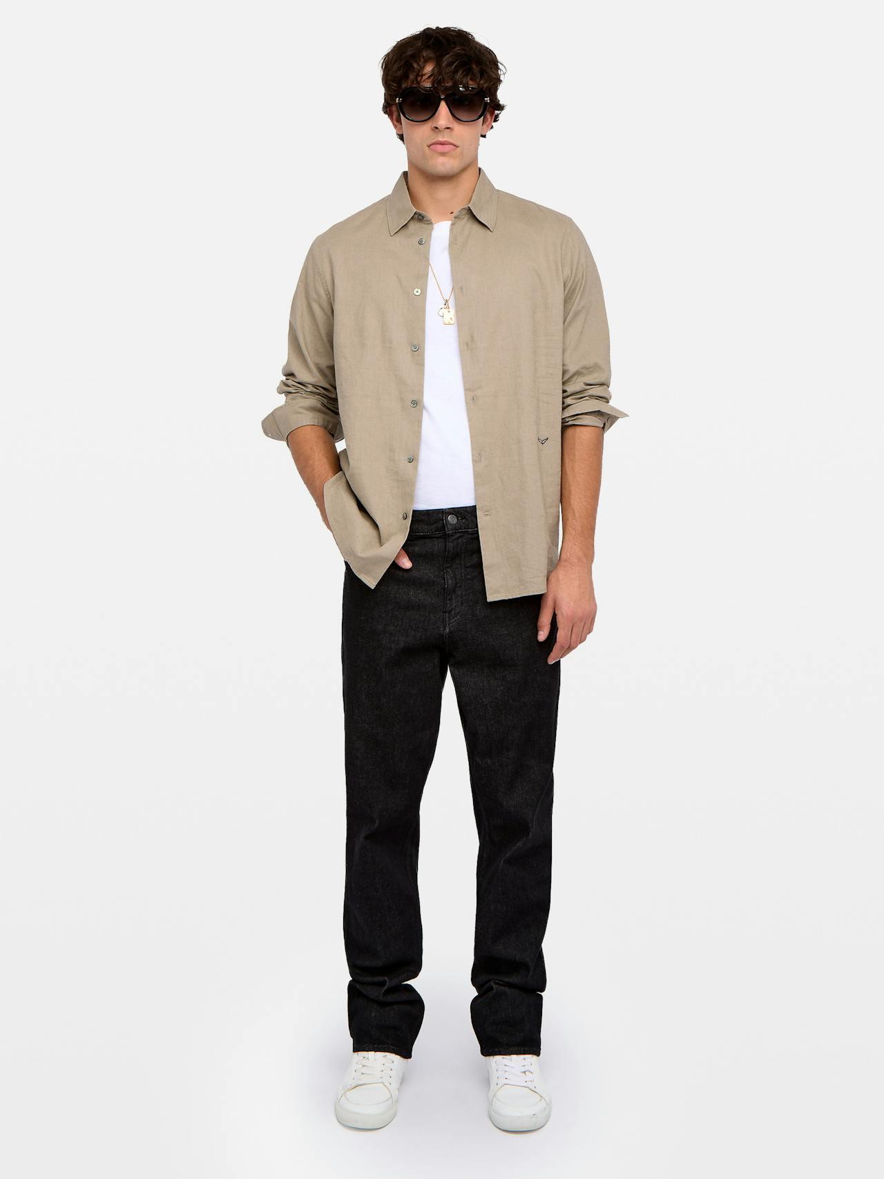 Zadig & Voltaire Sid Shirt, Latte.