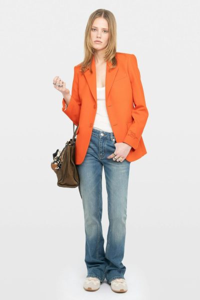 Zadig & Voltaire Vanille Blazer, Tangerine.