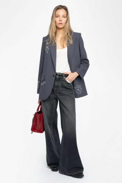 Zadig & Voltaire Vival Blazer, Anthracite.