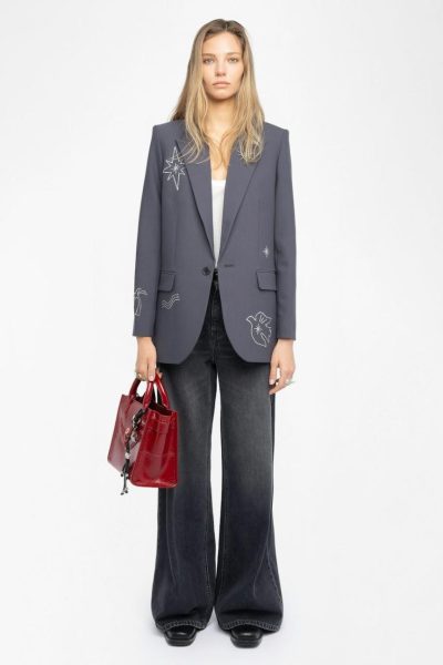 Zadig & Voltaire Vival Blazer, Anthracite.
