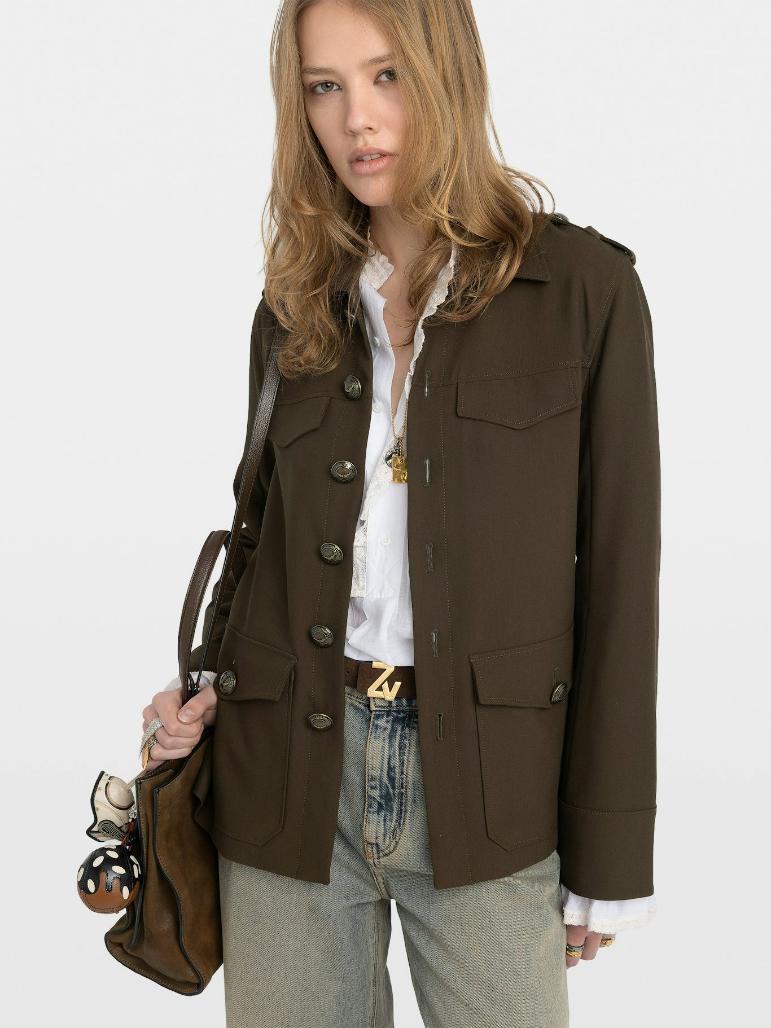 WWBL01981_MOSS_HOVER_6989fa67a71cb Zadig & Voltaire Veraman Blazer, Moss.