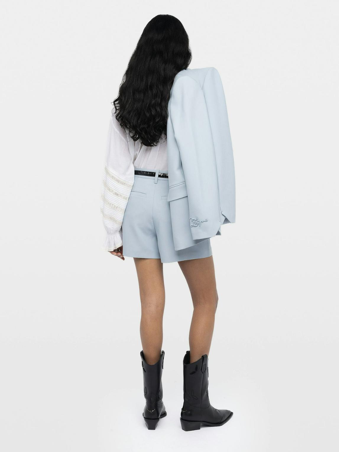 WWBS01172_SKY_BACK_6989df116422a Zadig & Voltaire Sidou Shorts, Sky.