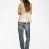 Zadig & Voltaire Cippie Satin Camisole, Gold.