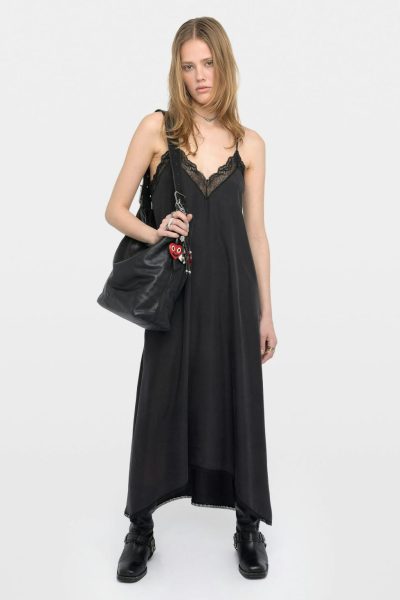 Zadig & Voltaire Risty Silk Dress, Black.
