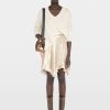 Zadig & Voltaire Jetos Satin Skirt, Gold.