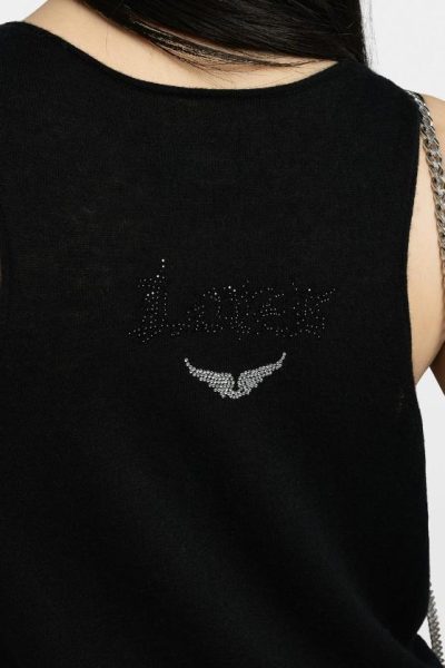 Zadig & Voltaire Lee Tank Top, Black.