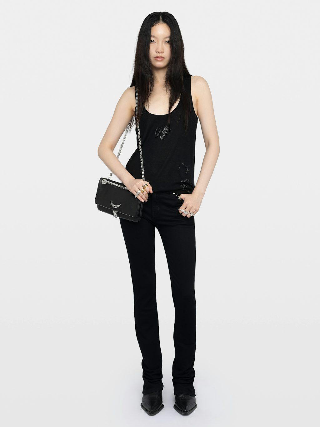 kwto01139_black_shooting Zadig & Voltaire Lee Tank Top, Black.