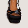 Jonak Argos Sandals, Shiny Black Leather