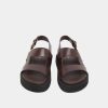 Jonak Lagune Platform Sandals, Brown Glazed Leather