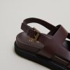 Jonak Lagune Platform Sandals, Brown Glazed Leather