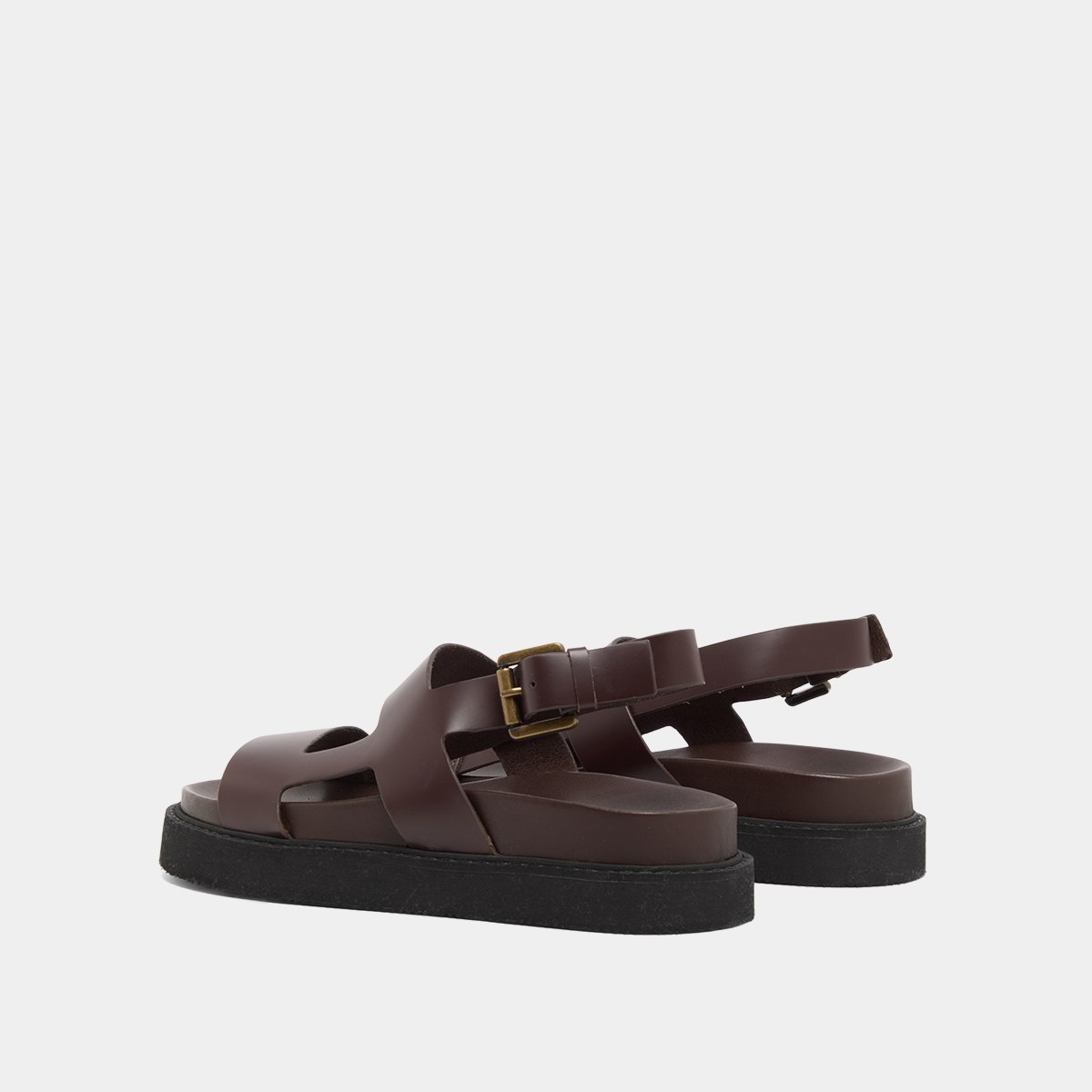 Jonak Lagune Platform Sandals, Brown Glazed Leather