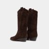 3300311-24 (1) Jonak Delea Boots, Dark Brown Suede