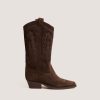3300311-24 (2) Jonak Delea Boots, Dark Brown Suede
