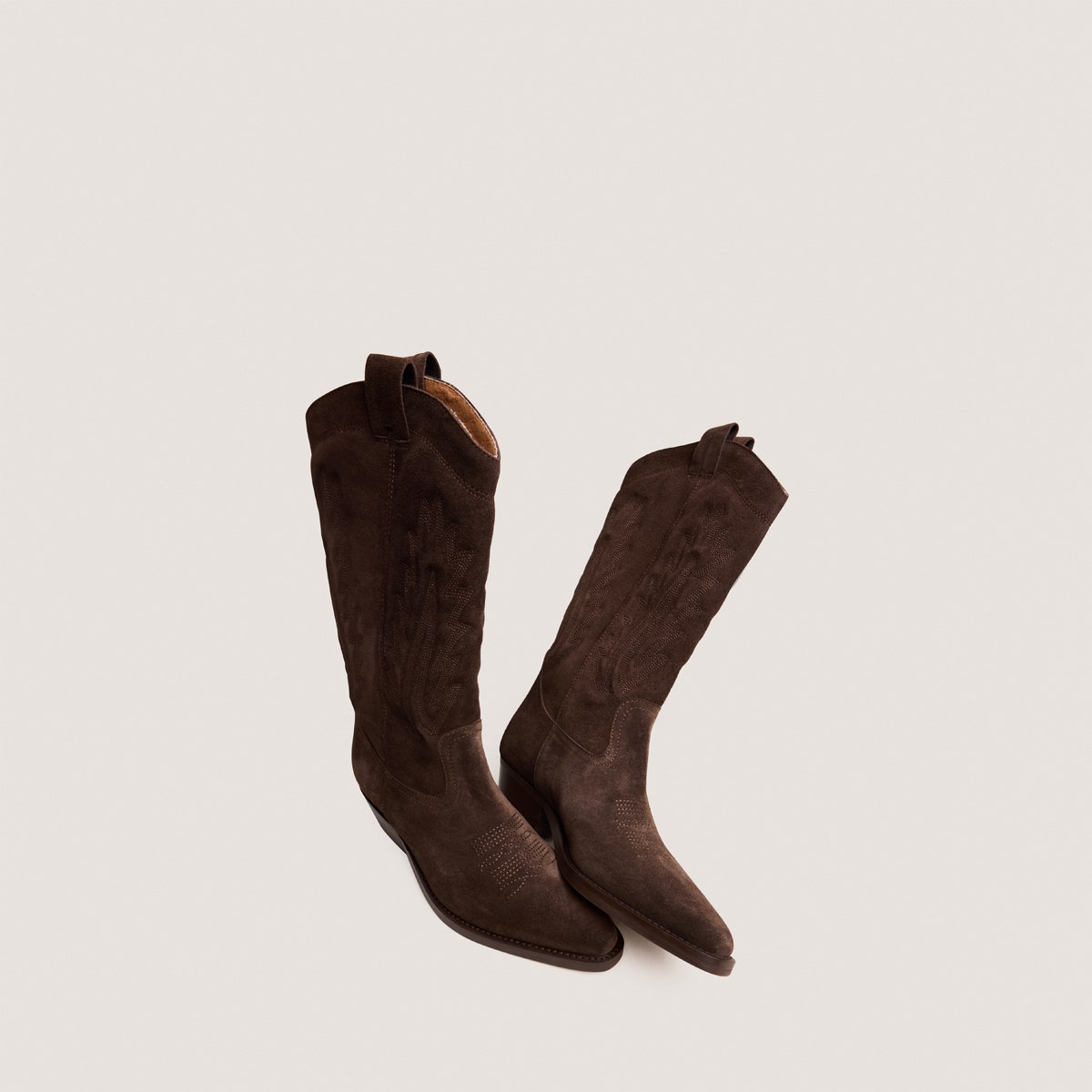3300311-24 (6) Jonak Delea Boots, Dark Brown Suede